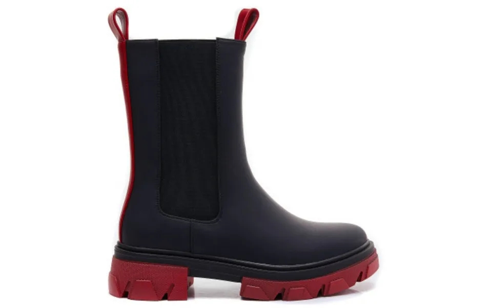 Dame Støvle 7772a - Black Red