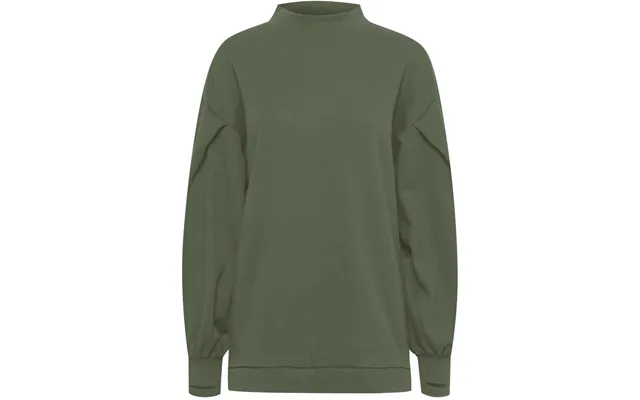 Ichi lady sweatshirt ihazani - deep lichen green product image