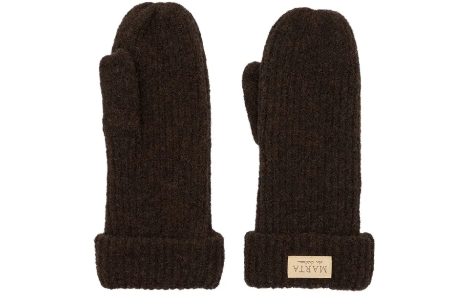 Marta Du Chateau Dame Handsker Mitten 26208 - Brown