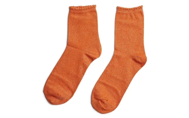 Pieces lady stockings pcsebby - persimmon orange ringtones lurex product image