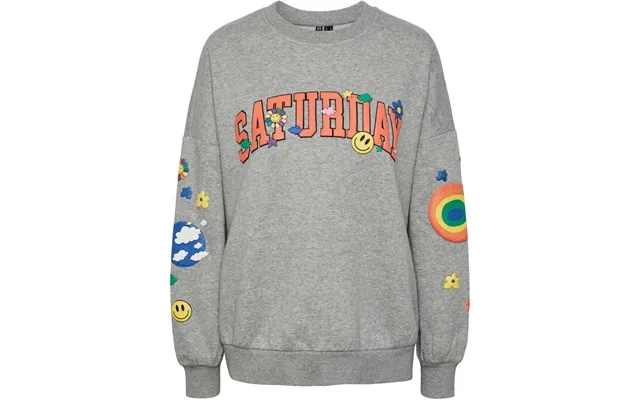 Pieces Dame Sweatshirt Pcdinna - Light Grey Melange product image