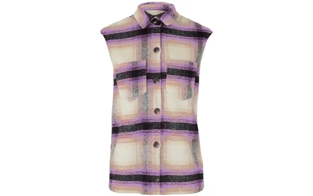 Pieces Dame Vest Pccarlene - Sheer Lilac Check product image