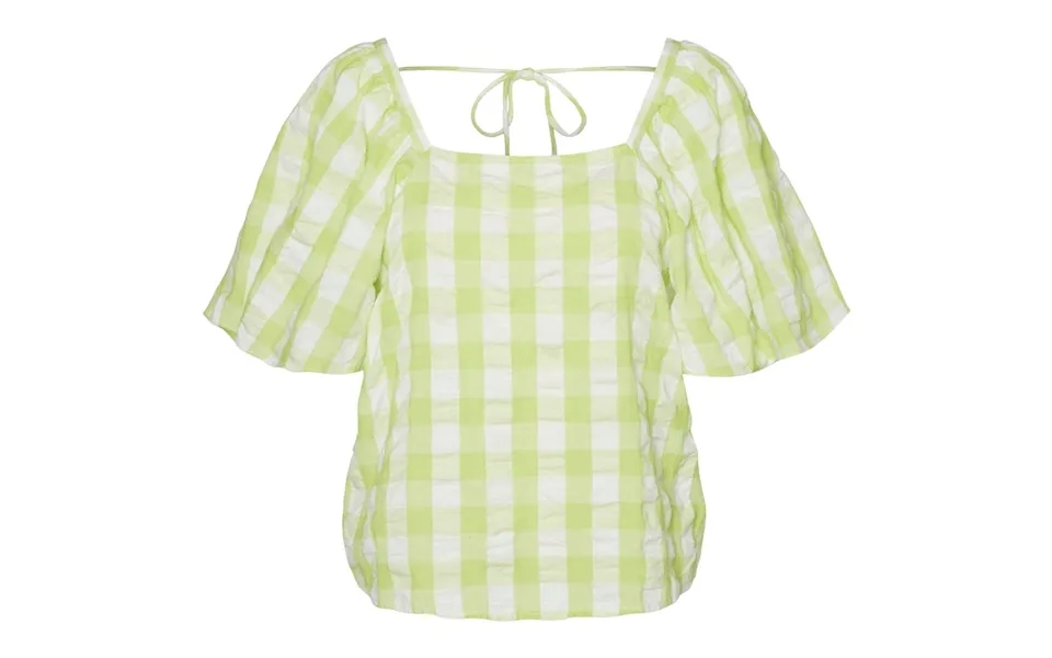 Vero Moda Dame Bluse Vmsody - Shadow Lime Snow White