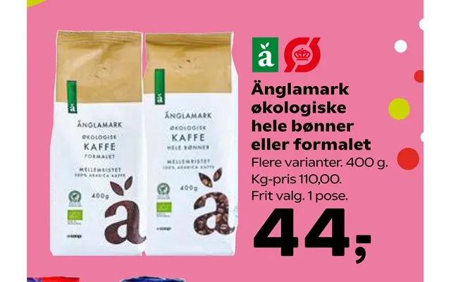 Änglamark organic throughout beans or ground product image