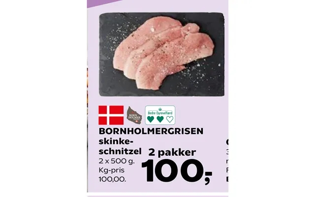 Bornholm pig ham schnitzel product image