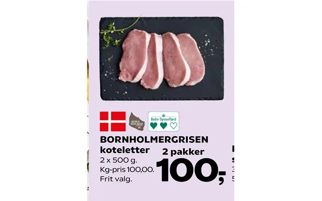 Bornholmergrisen pork chops product image