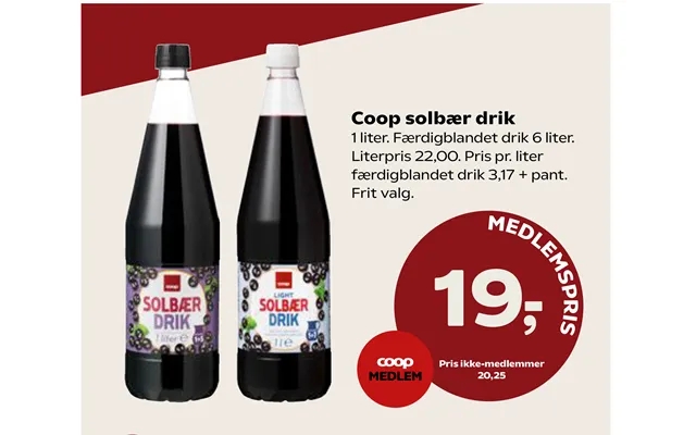 Coop Solbær Drik product image