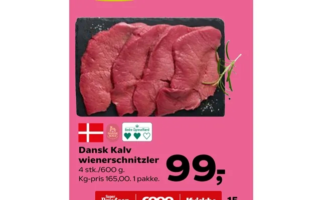 Danish calf wienerschnitzler product image