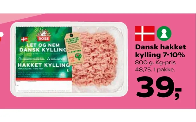 Dansk Hakket Kylling 7-10% product image
