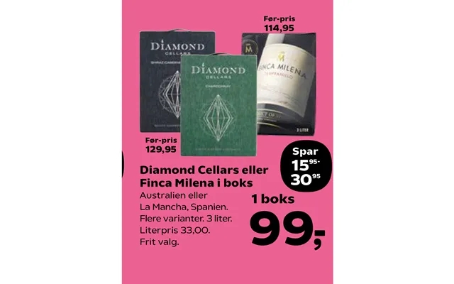 Diamond Cellars Eller Finca Milena I Boks product image