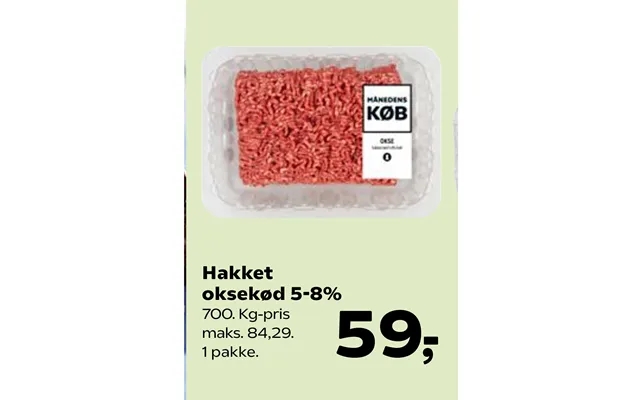 Hakket Oksekød 5-8% product image