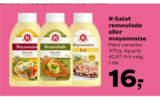 K-salat Remoulade Eller Mayonnaise product image