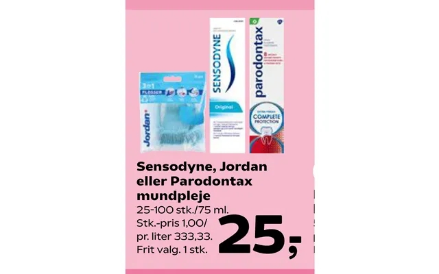 Sensodyne, Jordan Eller Parodontax Mundpleje product image