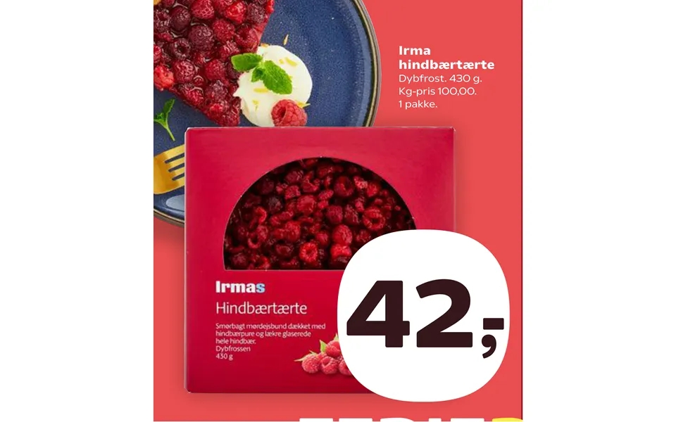 Irma Hindbærtærte