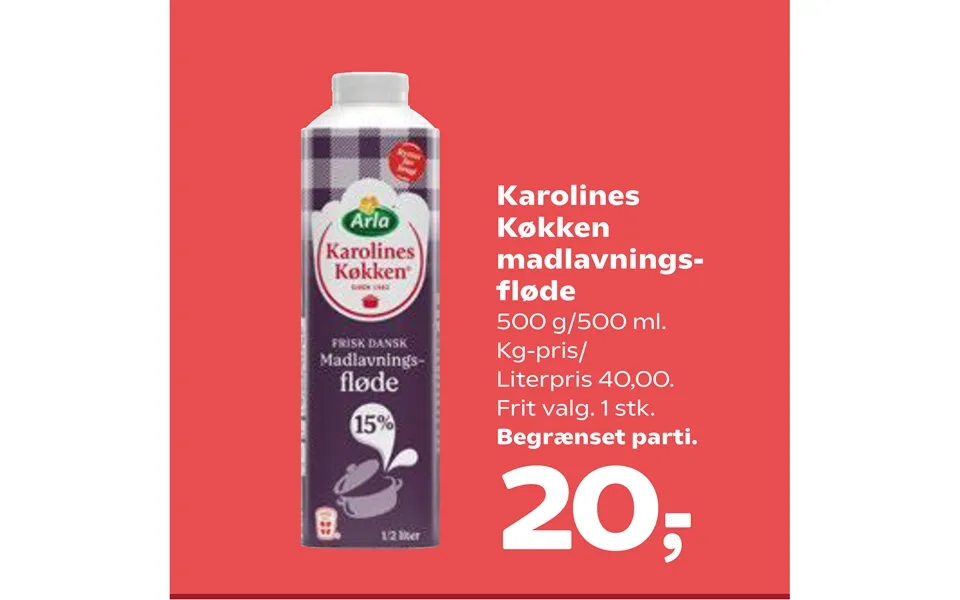 Karolines kitchen cooking cream