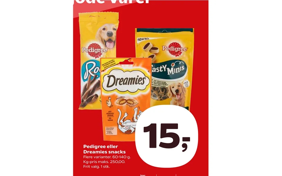 Pedigree Eller Dreamies Snacks