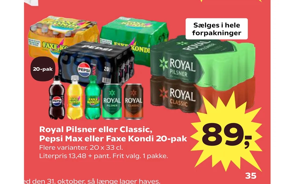 Royal Pilsner Eller Classic,