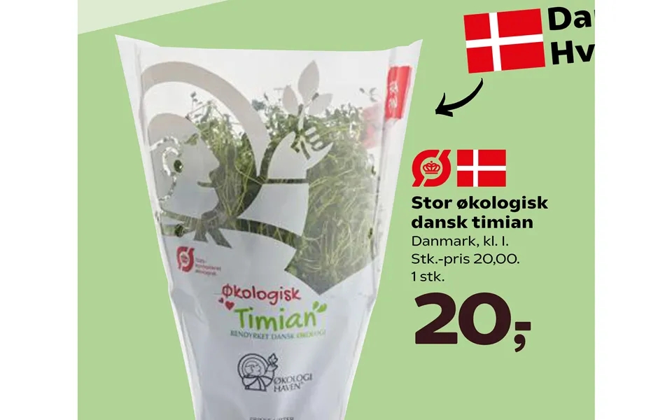 Large organic danish thyme