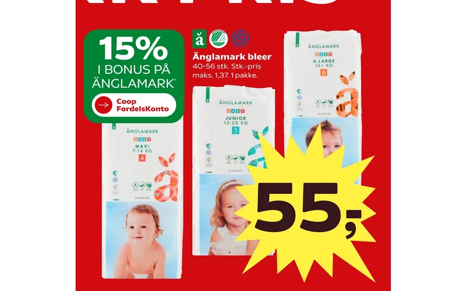 Änglamark diapers