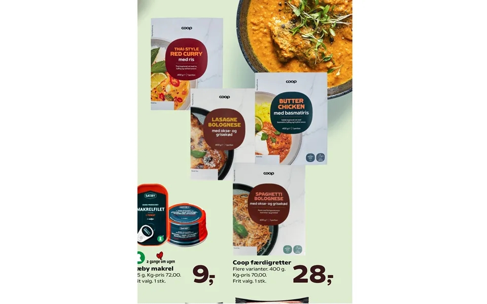 Coop ready meals