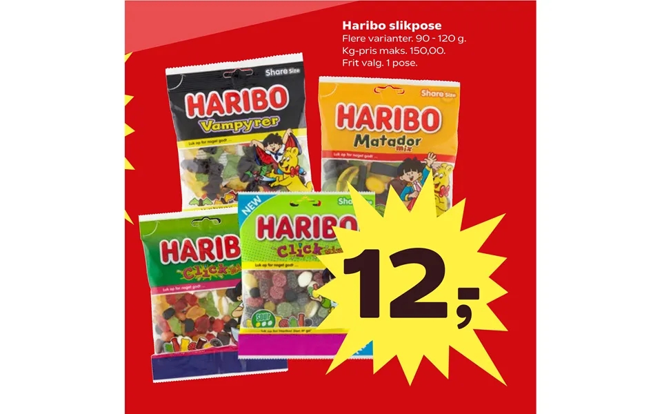 Haribo Slikpose