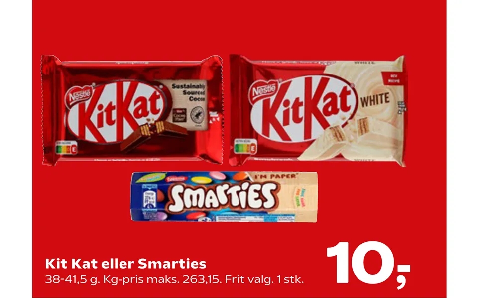 Kit Kat Eller Smarties