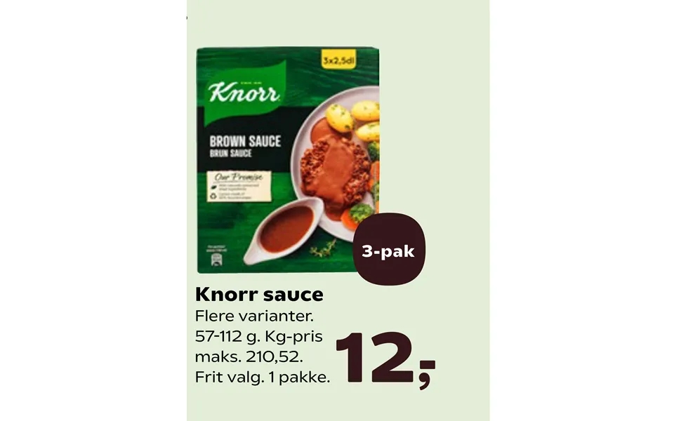 Knorr sauce