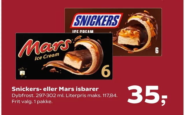 Snickers - or mars ice cream shops product image