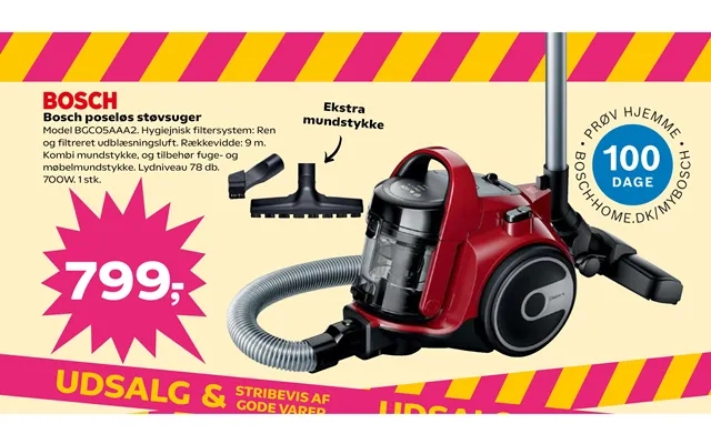 Bosch bagless vacuum cleaner product image