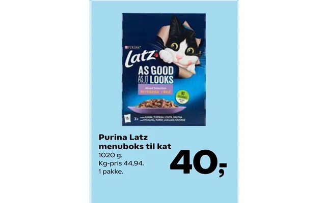 Purina latz menu box to cat product image