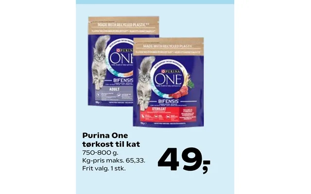Purina one dry food to cat product image