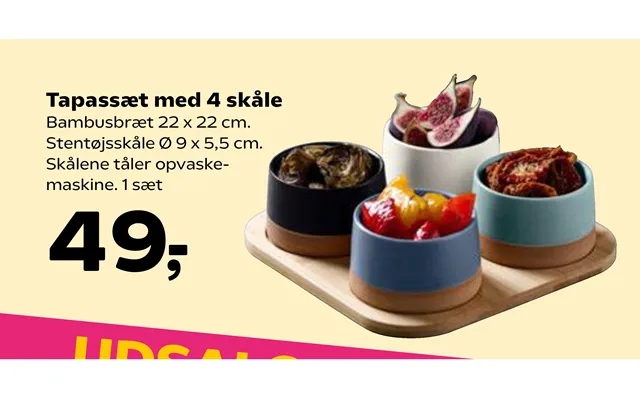 Tapassæt with 4 bowls product image