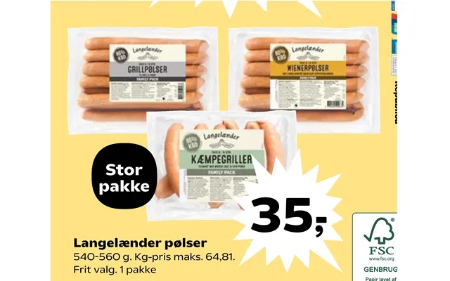 Langelænder sausages product image