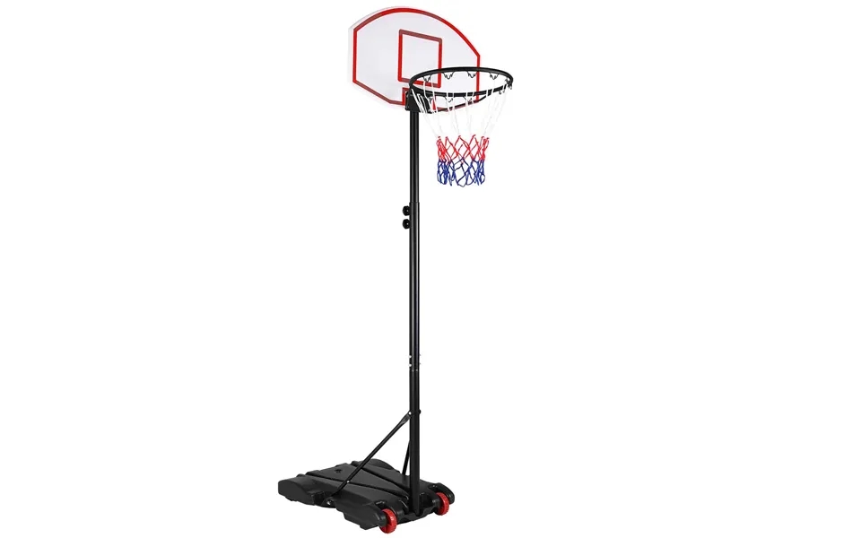 Basketballring height adjustable 179-209cm with wheel