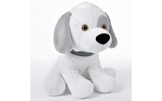 Soft plush dog white gray 58cm product image