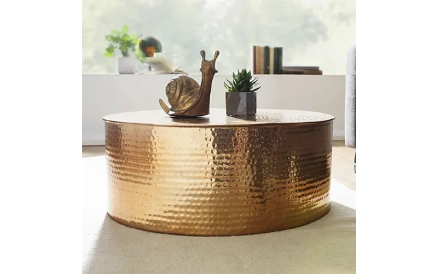 Outstanding coffee table in aluminum - gold product image