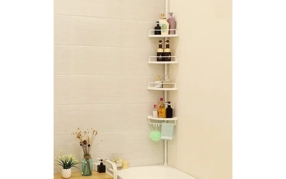 Corner shelf to badeværelset - 4 shelves