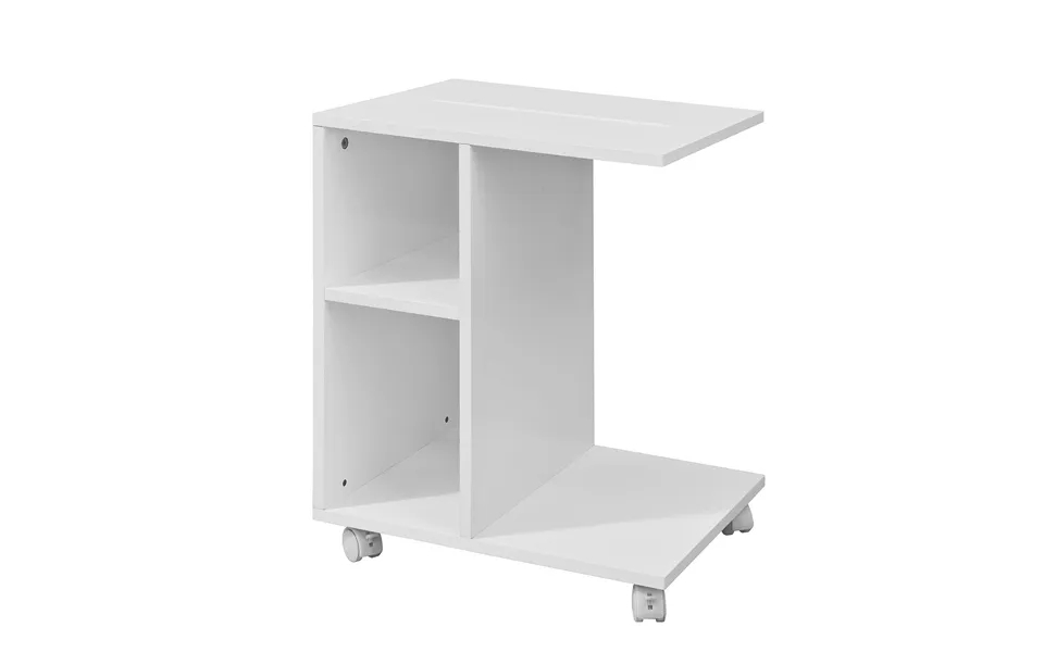 White side table suitable as laptopbord