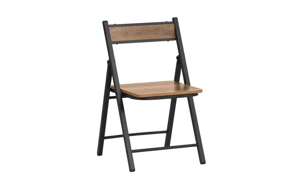 Folding chair dining chair in industrially look - brown