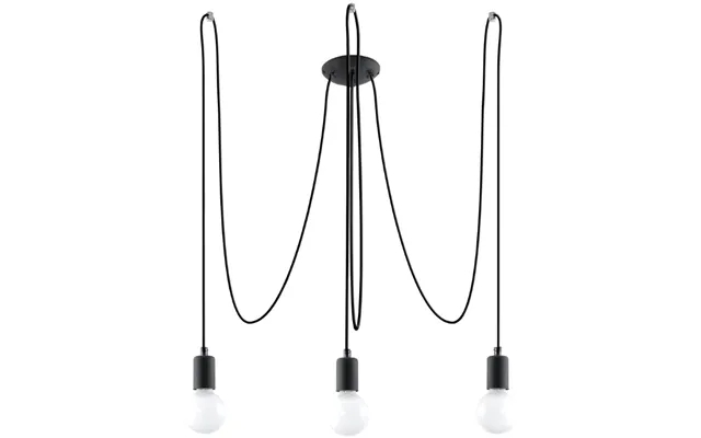 Chandelier Edison 3 Black product image