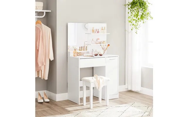 Modern dressing table makeup table with spejl - 80 x 40 x 132 cm product image