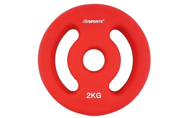 Neoprene Weight Plates - Set 2 X 2 Kg, Island 31mm, Cast Iron, Red product image