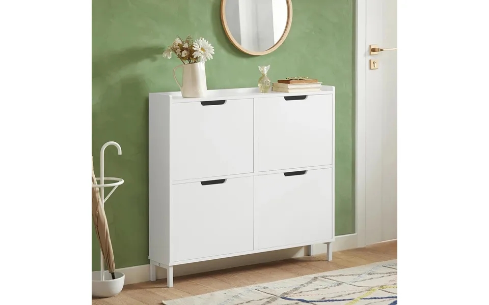 Space-saving past, the laws elegant shoe cabinet with vippefunktion - 99x17x91 cm