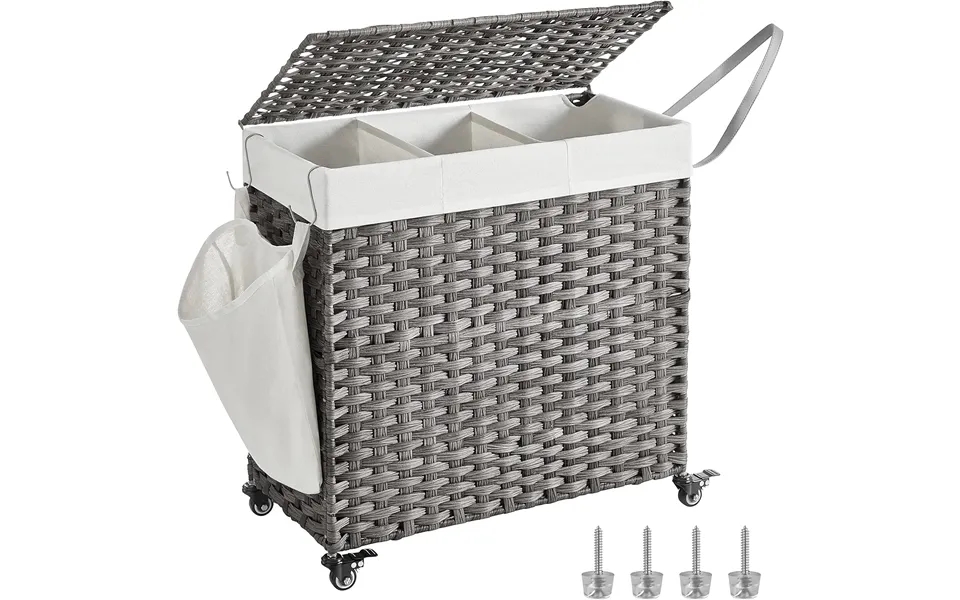 Practical laundry basket with layer past, the laws detachable inderpose - 3 space