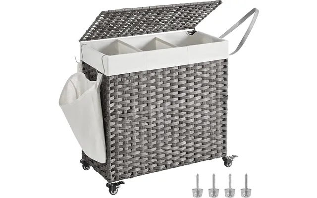 Practical laundry basket with layer past, the laws detachable inderpose - 3 space product image