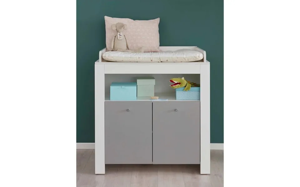 Changing table in white light gray