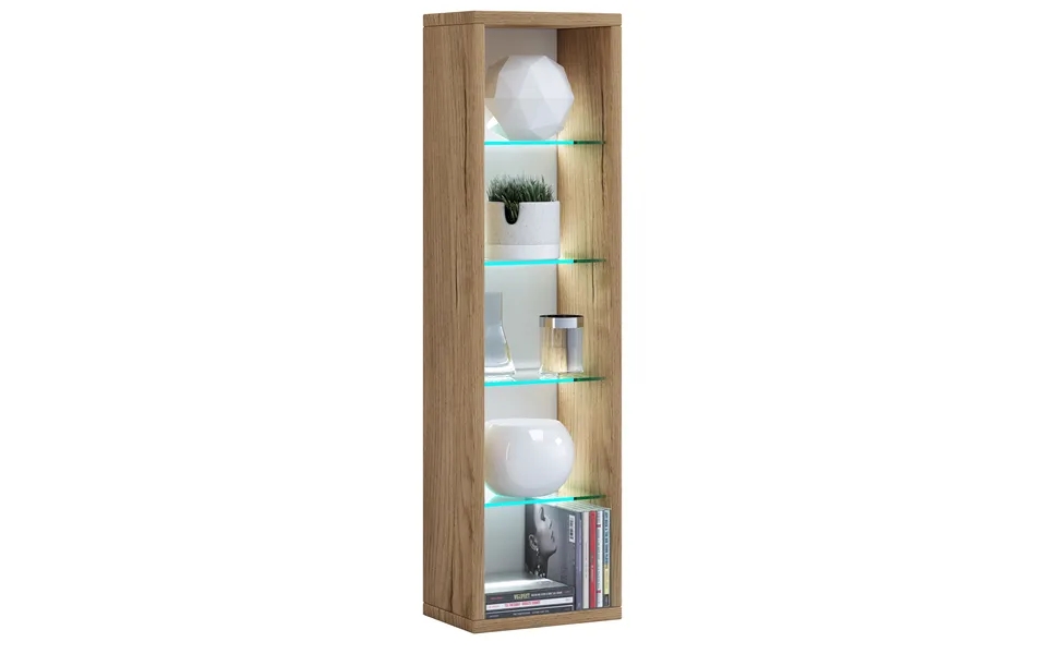 Bookcase with glass shelves - cd dvd bookcase