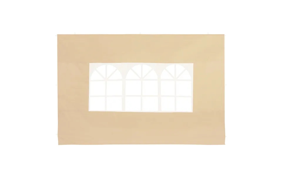 Side Walls Foldepavillon Set Of 2 Beige 3x2m