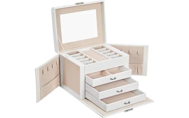 Smykkeskrin Beautybox Med Spejl - Hvid product image