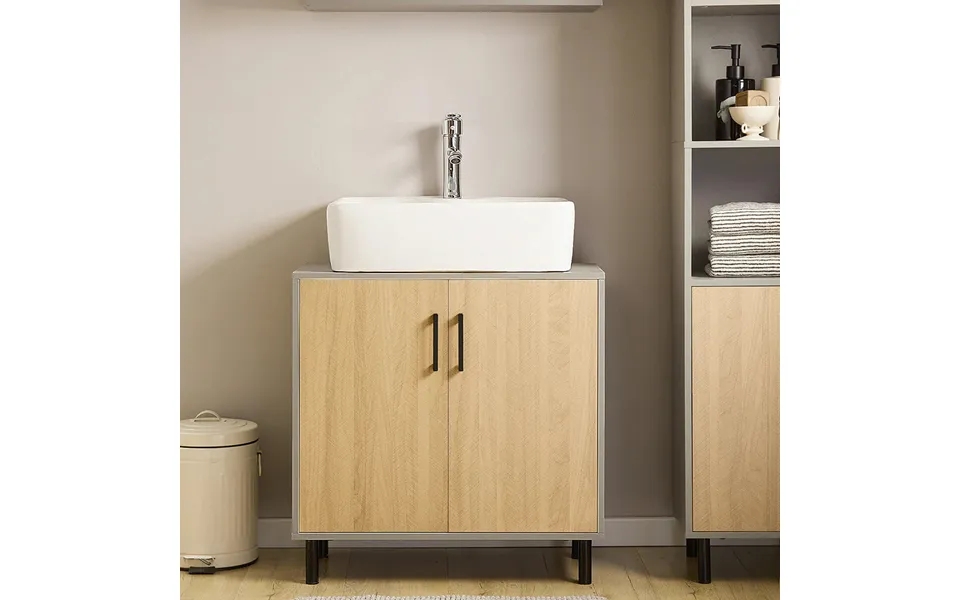 Base cabinet to the bathroom in japandi look - l60 cm